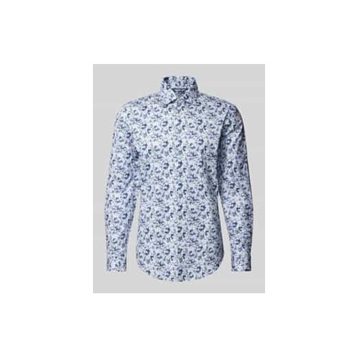 Koszula biznesowa o kroju slim fit z kołnierzykiem typu kent ze sklepu Peek&Cloppenburg  w kategorii Koszule męskie - zdjęcie 177836797