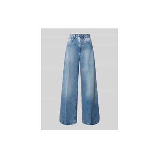 Jeansy z szerokimi nogawkami i 5 kieszeniami ze sklepu Peek&Cloppenburg  w kategorii Jeansy damskie - zdjęcie 177836895