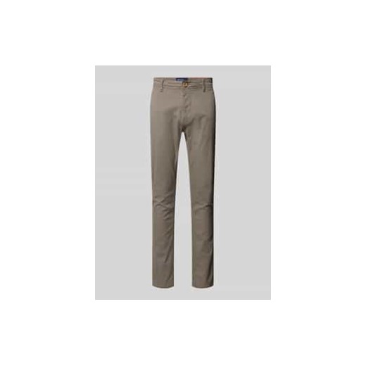Spodnie o kroju slim fit z wpuszczanymi kieszeniami i kieszeniami z tyłu model ‘NATAN’ ze sklepu Peek&Cloppenburg  w kategorii Spodnie męskie - zdjęcie 177837458