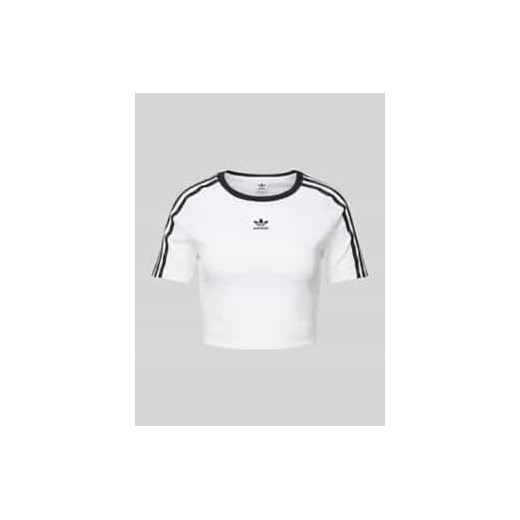T-shirt krótki z nadrukiem z logo ze sklepu Peek&Cloppenburg  w kategorii Bluzki damskie - zdjęcie 177837565