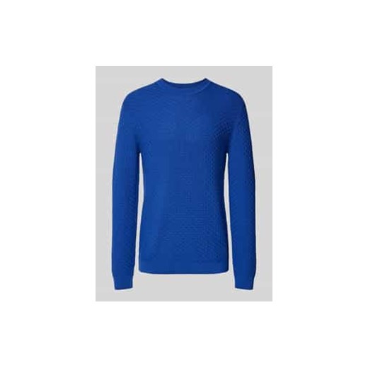 Sweter z dzianiny z okrągłym dekoltem model ‘Wanjo’ ze sklepu Peek&Cloppenburg  w kategorii Swetry męskie - zdjęcie 177837607