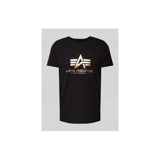 T-shirt z nadrukiem z logo ze sklepu Peek&Cloppenburg  w kategorii T-shirty męskie - zdjęcie 177838208