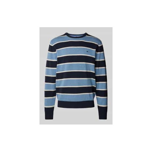 Sweter z dzianiny z okrągłym dekoltem ze sklepu Peek&Cloppenburg  w kategorii Swetry męskie - zdjęcie 177838257