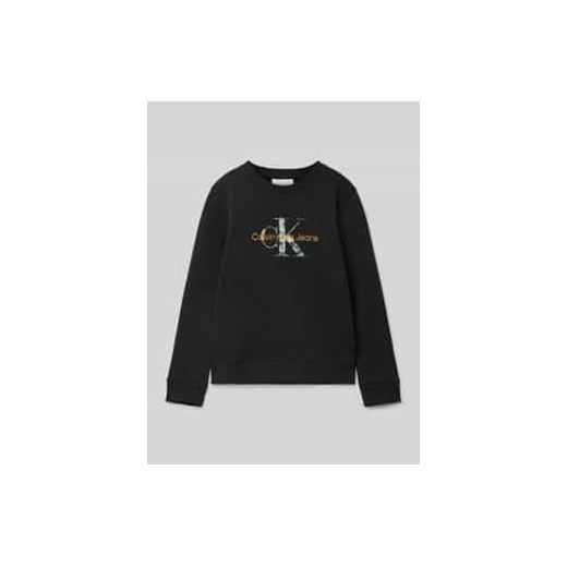 Bluza z wyhaftowanym logo i okrągłym dekoltem ze sklepu Peek&Cloppenburg  w kategorii Bluzy chłopięce - zdjęcie 177838286