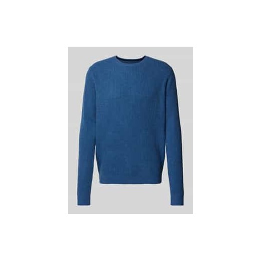 Sweter z dzianiny z okrągłym dekoltem ze sklepu Peek&Cloppenburg  w kategorii Swetry męskie - zdjęcie 177838309