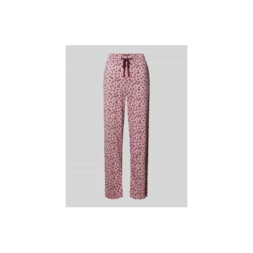 Spodnie od piżamy o kroju regular fit z tunelem ze sklepu Peek&Cloppenburg  w kategorii Piżamy damskie - zdjęcie 177838445
