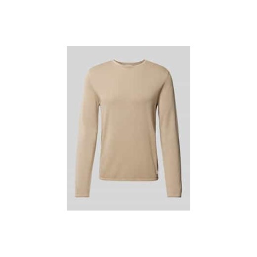 Sweter z dzianiny z okrągłym dekoltem model ‘ELEO’ ze sklepu Peek&Cloppenburg  w kategorii Swetry męskie - zdjęcie 177838557