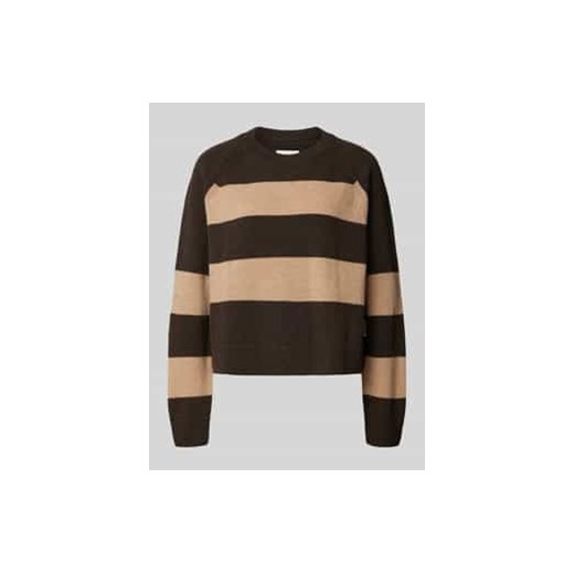 Sweter z dzianiny z prążkowanymi wykończeniami model ‘DILIRIAA’ ze sklepu Peek&Cloppenburg  w kategorii Swetry damskie - zdjęcie 177839046