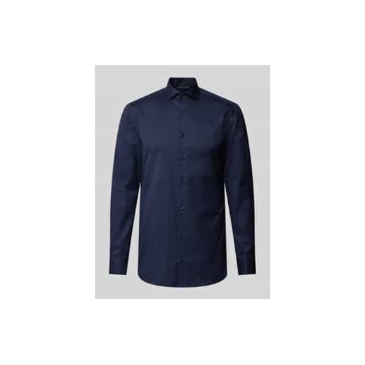 Koszula biznesowa o kroju slim fit z diagonalu ze sklepu Peek&Cloppenburg  w kategorii Koszule męskie - zdjęcie 177839096
