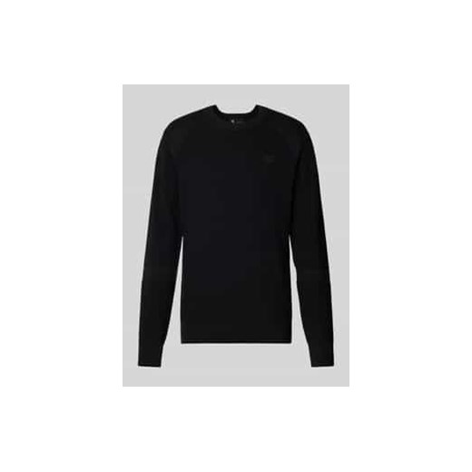 Sweter z dzianiny z wyhaftowanym logo ze sklepu Peek&Cloppenburg  w kategorii Swetry męskie - zdjęcie 177839137