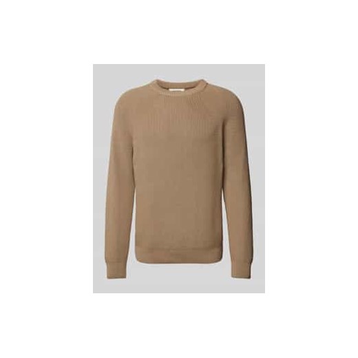 Sweter z dzianiny z raglanowymi rękawami model ‘RIPPLEY’ ze sklepu Peek&Cloppenburg  w kategorii Swetry męskie - zdjęcie 177839255