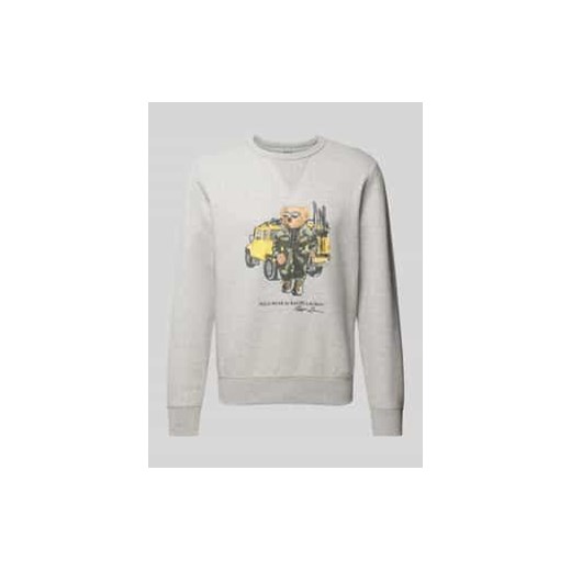 Bluza z nadrukiem z logo ze sklepu Peek&Cloppenburg  w kategorii Bluzy męskie - zdjęcie 177839306
