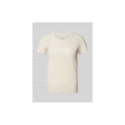 T-shirt z nadrukiem z logo model ‘CARRIE’ ze sklepu Peek&Cloppenburg  w kategorii Bluzki damskie - zdjęcie 177839358