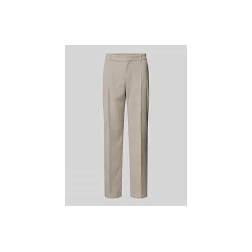 Chinosy o kroju tapered fit w kant model ‘Genius’ ze sklepu Peek&Cloppenburg  w kategorii Spodnie męskie - zdjęcie 177839499