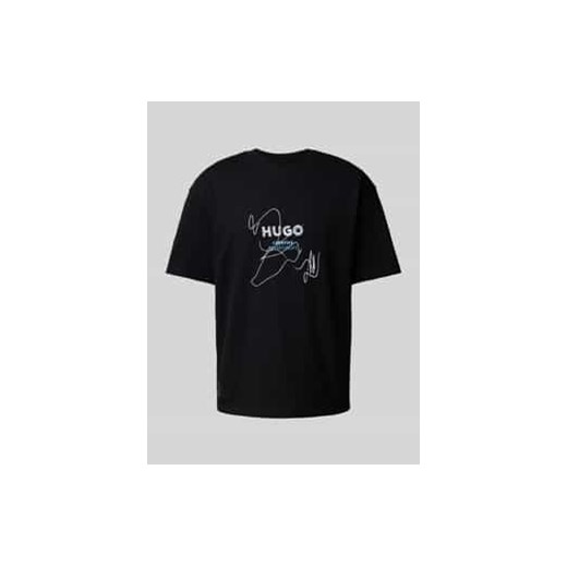 T-shirt o kroju oversized z wiskozy model ‘Nabion’ ze sklepu Peek&Cloppenburg  w kategorii T-shirty męskie - zdjęcie 177839625