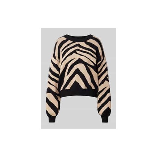 Sweter z dzianiny z okrągłym dekoltem model ‘CHARLOTT’ ze sklepu Peek&Cloppenburg  w kategorii Swetry damskie - zdjęcie 177839725