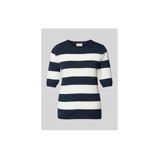 T-shirt z mieszanki wiskozy z okrągłym dekoltem model ‘Mala’ ze sklepu Peek&Cloppenburg  w kategorii Bluzki damskie - zdjęcie 177839935