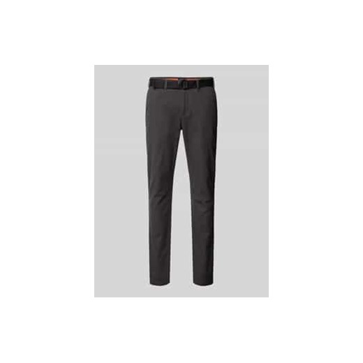 Chinosy o kroju slim fit z fakturowanym wzorem ze sklepu Peek&Cloppenburg  w kategorii Spodnie męskie - zdjęcie 177840069