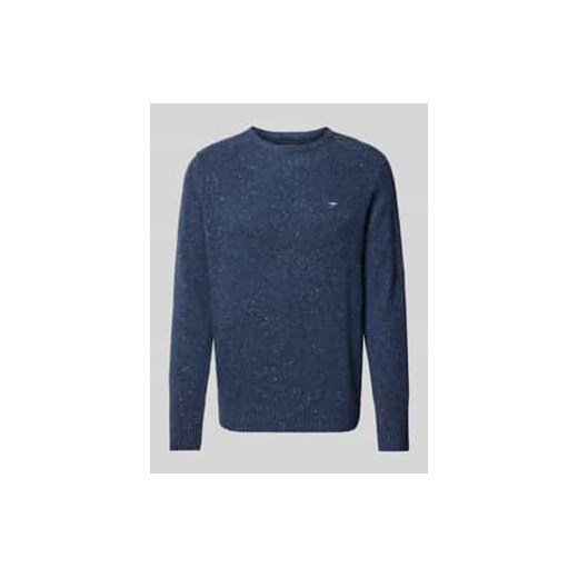 Sweter z dzianiny z mieszanki wełny z okrągłym dekoltem ze sklepu Peek&Cloppenburg  w kategorii Swetry męskie - zdjęcie 177840476