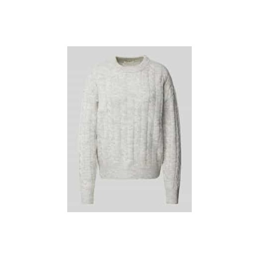 Sweter z dzianiny z wzorem warkocza ze sklepu Peek&Cloppenburg  w kategorii Swetry damskie - zdjęcie 177840499