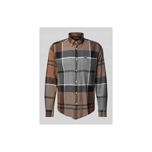 Koszula casualowa o kroju tailored fit z kołnierzykiem typu button down model ‘Dunoon’ ze sklepu Peek&Cloppenburg  w kategorii Koszule męskie - zdjęcie 177840648