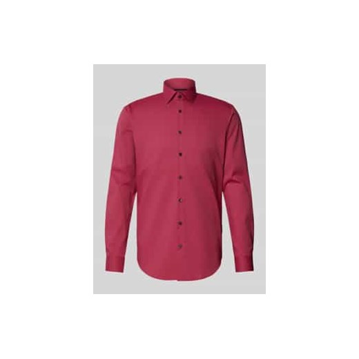 Koszula biznesowa o kroju slim fit z kołnierzykiem typu kent ze sklepu Peek&Cloppenburg  w kategorii Koszule męskie - zdjęcie 177840668