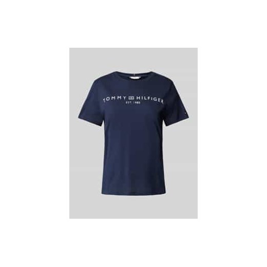 T-shirt z nadrukiem z logo ze sklepu Peek&Cloppenburg  w kategorii Bluzki damskie - zdjęcie 177840787