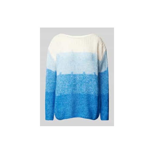 Sweter z dzianiny z prążkowanymi wykończeniami model ‘LEVONE’ ze sklepu Peek&Cloppenburg  w kategorii Swetry damskie - zdjęcie 177840906