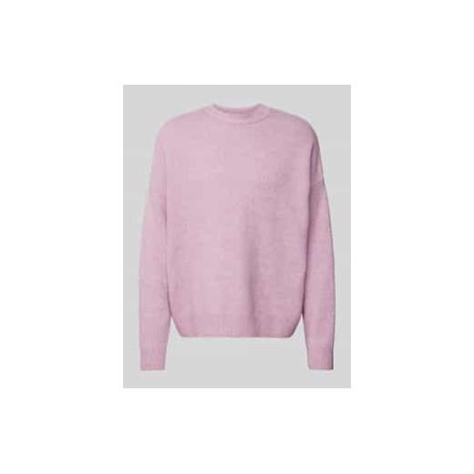 Sweter z dzianiny z okrągłym dekoltem REVIEW X MATW ze sklepu Peek&Cloppenburg  w kategorii Swetry męskie - zdjęcie 177841019