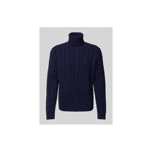 Sweter z dzianiny z golfem ze sklepu Peek&Cloppenburg  w kategorii Swetry męskie - zdjęcie 177841059