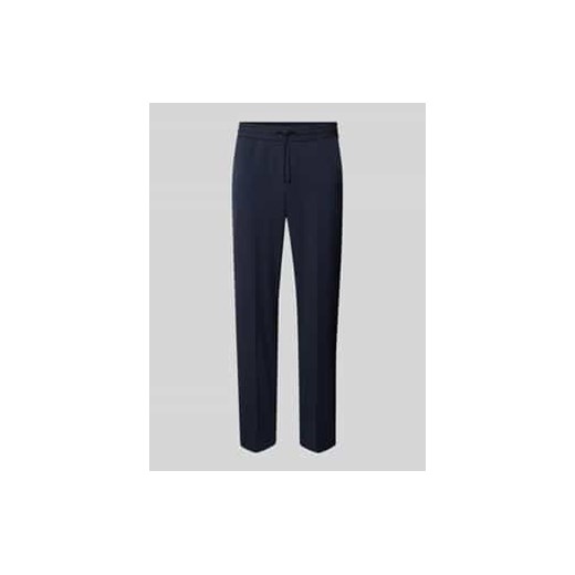 Spodnie o kroju relaxed fit z wiskozy z tunelem ze sklepu Peek&Cloppenburg  w kategorii Spodnie męskie - zdjęcie 177841129