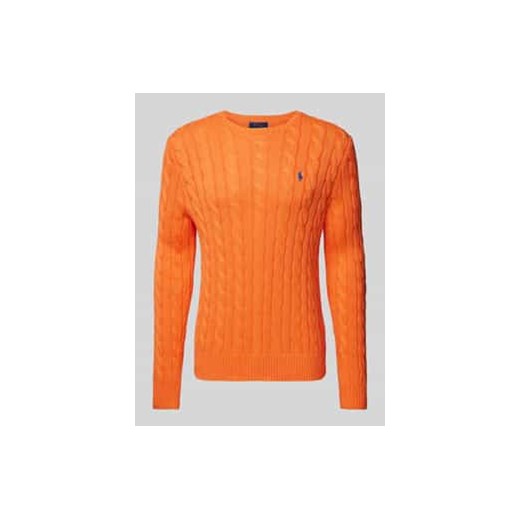 Sweter z dzianiny z prążkowanymi wykończeniami model ‘DRIVER’ ze sklepu Peek&Cloppenburg  w kategorii Swetry męskie - zdjęcie 177841689