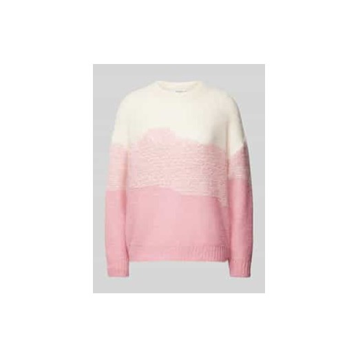 Sweter z dzianiny z obniżonymi ramionami model ‘JACKIE’ ze sklepu Peek&Cloppenburg  w kategorii Swetry damskie - zdjęcie 177842127