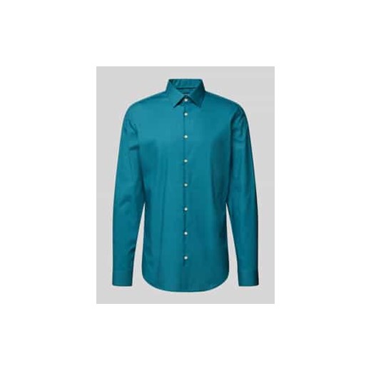 Koszula biznesowa o kroju slim fit z listwą guzikową ze sklepu Peek&Cloppenburg  w kategorii Koszule męskie - zdjęcie 177842148