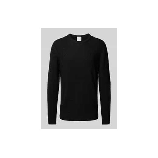 Sweter z dzianiny z fakturowanym wzorem ze sklepu Peek&Cloppenburg  w kategorii Swetry męskie - zdjęcie 177842195