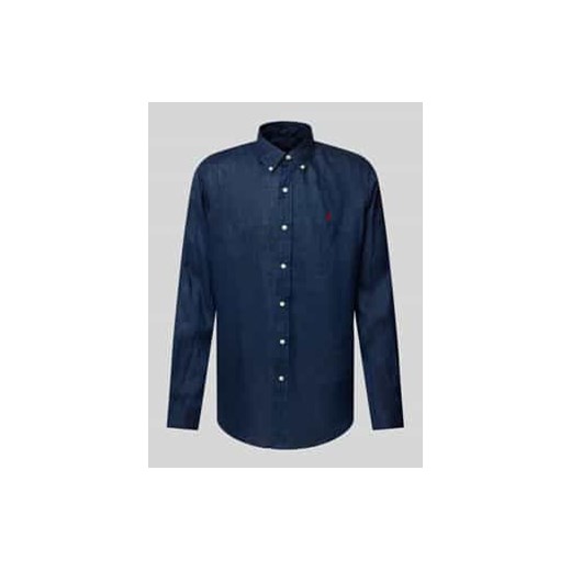 Koszula casualowa o kroju custom fit z listwą guzikową ze sklepu Peek&Cloppenburg  w kategorii Koszule męskie - zdjęcie 177842376