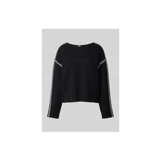 Sweter z dzianiny z okrągłym dekoltem model ‘STITCHA’ ze sklepu Peek&Cloppenburg  w kategorii Swetry damskie - zdjęcie 177842449