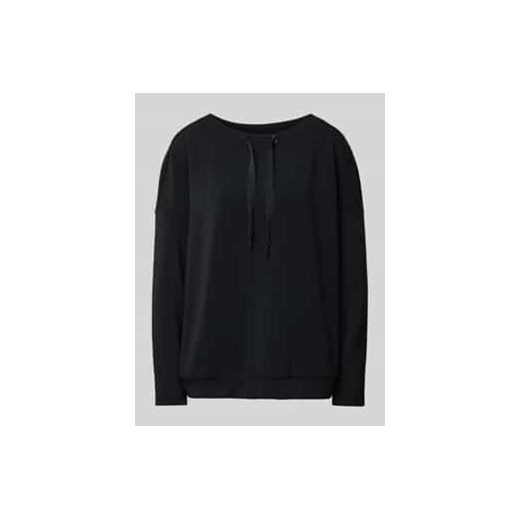 Bluzka o kroju oversized z długim rękawem i prążkowanymi wykończeniami ze sklepu Peek&Cloppenburg  w kategorii Bluzki damskie - zdjęcie 177842705