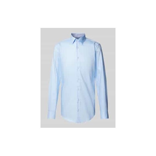 Koszula biznesowa o kroju slim fit z czystej bawełny ze sklepu Peek&Cloppenburg  w kategorii Koszule męskie - zdjęcie 177843485