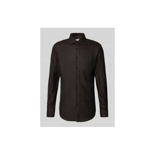 Koszula biznesowa o kroju slim fit z kołnierzykiem typu kent ze sklepu Peek&Cloppenburg  w kategorii Koszule męskie - zdjęcie 177843756