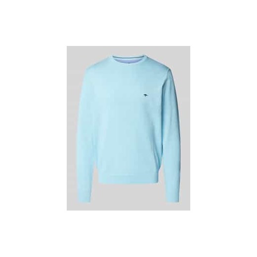 Sweter z dzianiny z okrągłym dekoltem ze sklepu Peek&Cloppenburg  w kategorii Swetry męskie - zdjęcie 177843986