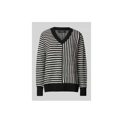 Sweter o kroju comfort fit z dzianiny ze wzorem w poprzeczne paski model ‘URANUS’ ze sklepu Peek&Cloppenburg  w kategorii Swetry damskie - zdjęcie 177844058