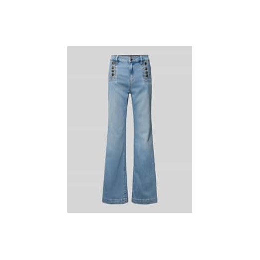 Jeansy o rozkloszowanym kroju z wpuszczanymi kieszeniami w stylu francuskim ze sklepu Peek&Cloppenburg  w kategorii Jeansy damskie - zdjęcie 177844496