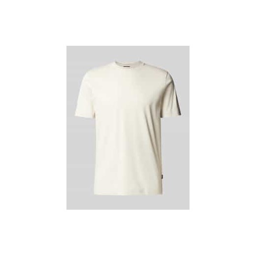 T-shirt o kroju slim fit z czystej bawełny model ‘Tessler’ ze sklepu Peek&Cloppenburg  w kategorii T-shirty męskie - zdjęcie 177844506