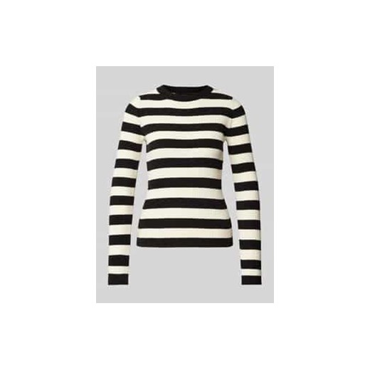 Sweter z dzianiny o kroju slim fit ze wzorem w paski model ‘CHILI’ ze sklepu Peek&Cloppenburg  w kategorii Swetry damskie - zdjęcie 177844767