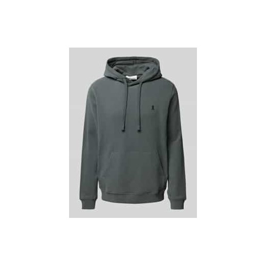 Bluza z kapturem i wyhaftowanym logo model ‘PAARLO’ ze sklepu Peek&Cloppenburg  w kategorii Bluzy męskie - zdjęcie 177845405