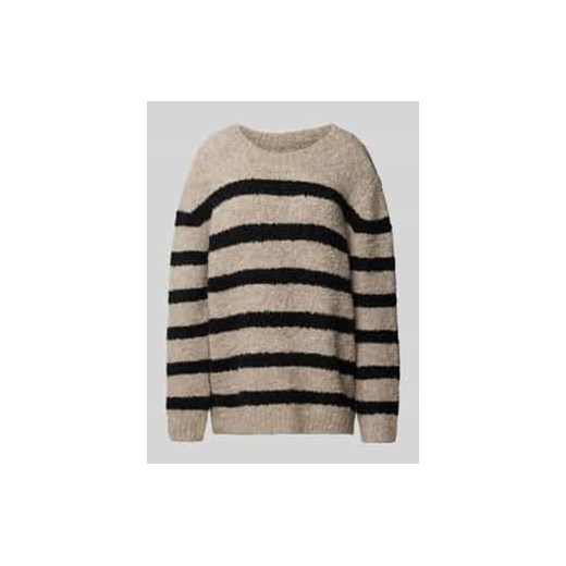 Sweter z dzianiny o kroju oversized z okrągłym dekoltem ze sklepu Peek&Cloppenburg  w kategorii Swetry damskie - zdjęcie 177845427