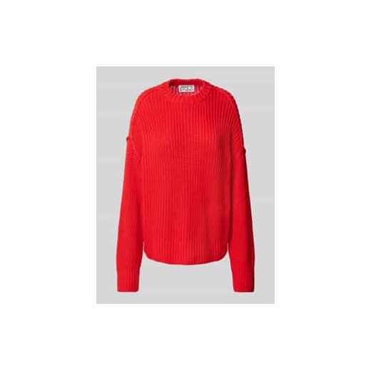Sweter z dzianiny o kroju oversized z fakturowanym wzorem ze sklepu Peek&Cloppenburg  w kategorii Swetry damskie - zdjęcie 177845506