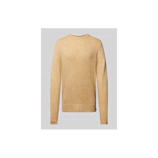 Sweter z dzianiny o kroju regular fit z okrągłym dekoltem ze sklepu Peek&Cloppenburg  w kategorii Swetry męskie - zdjęcie 177845589