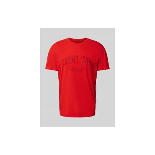 T-shirt z wyhaftowanym logo ze sklepu Peek&Cloppenburg  w kategorii T-shirty męskie - zdjęcie 177845618